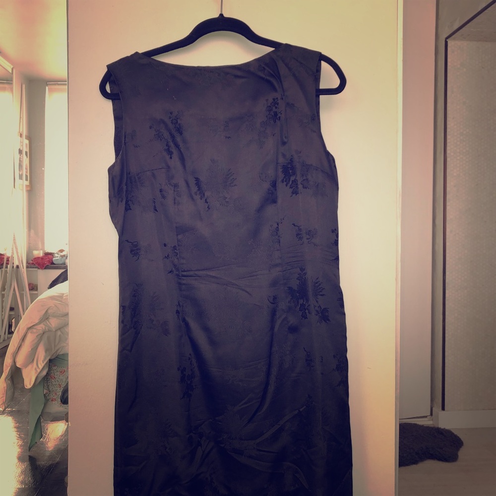 Vintage Little Black Chinese silk Dress